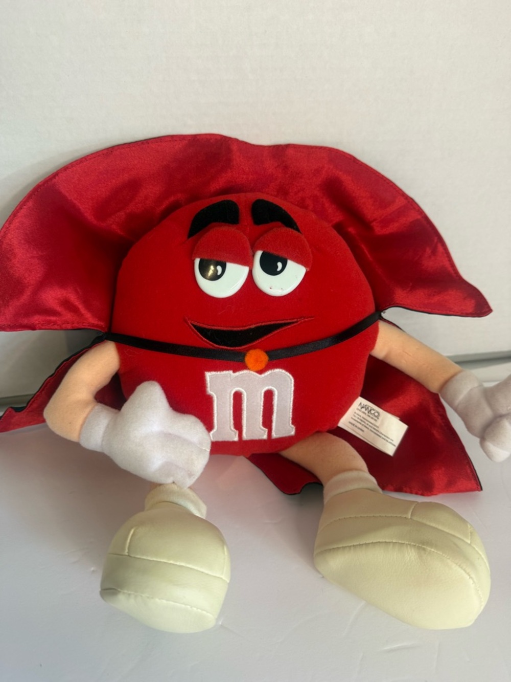 M&M's Red Dracula Toy with Cape - M&M Brand Kids Toy